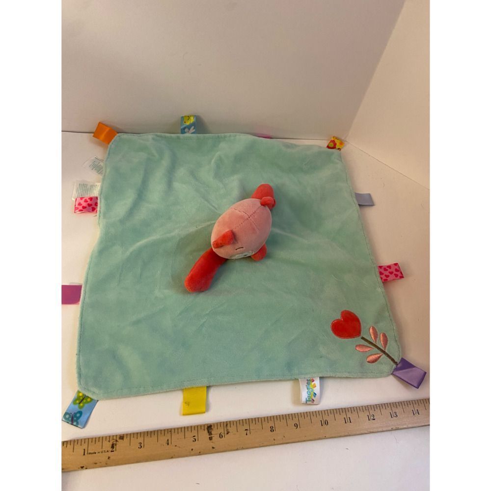 Taggies owl‎ blanket lovey 15x14